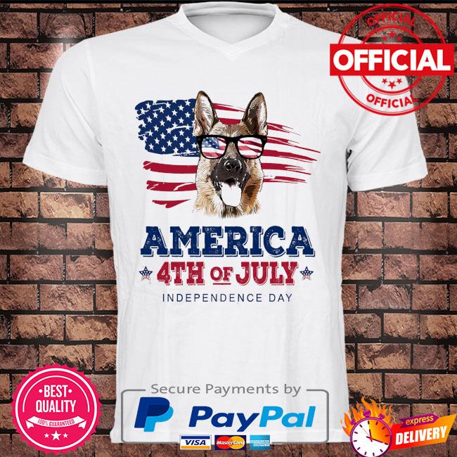 Dog America 4th of july independence day shirt