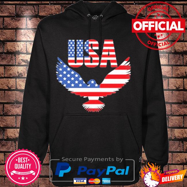 Independence day 4th of july usa eagle heart American patriot armed forces memorial day s Hoodie black