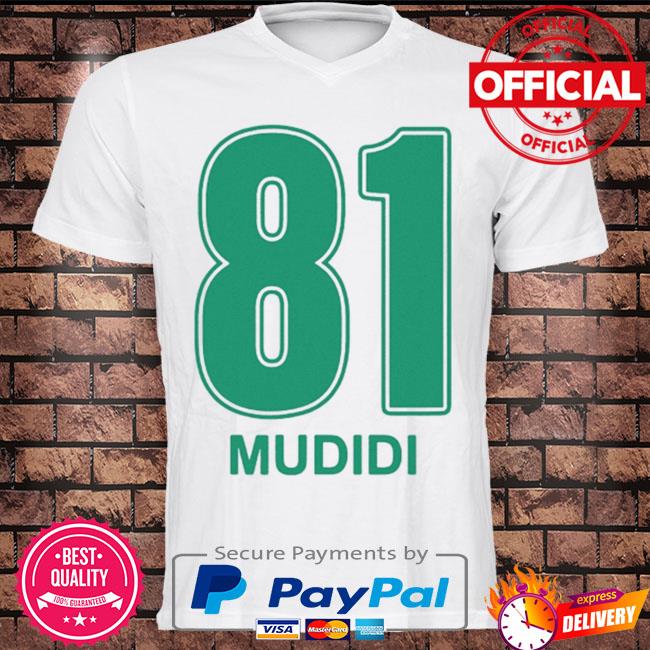 Number 81 mudidi green shirt