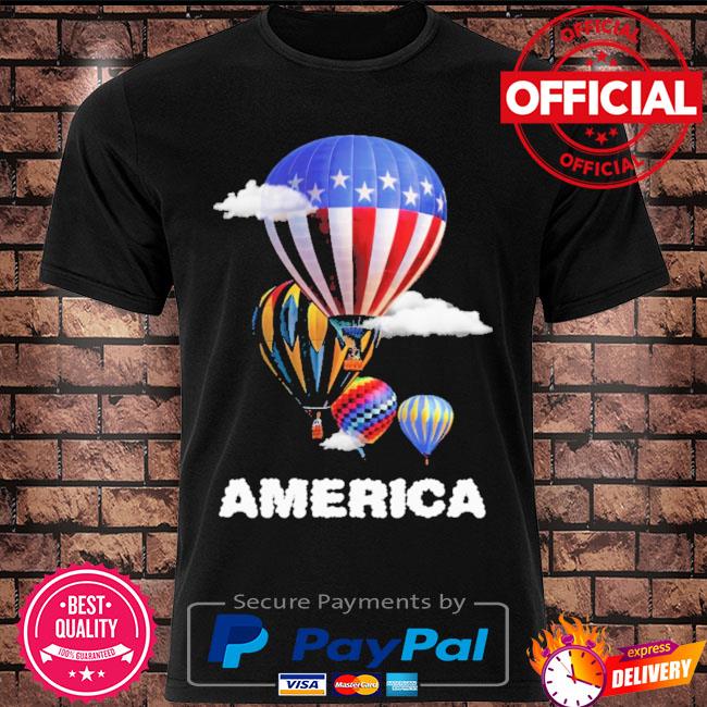 American Flag Hot Air Balloons shirt - Bouncetees