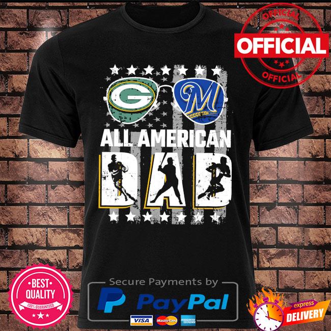 Green Bay Packers and Milwaukee Brewers all American Dad shirt - Bouncetees