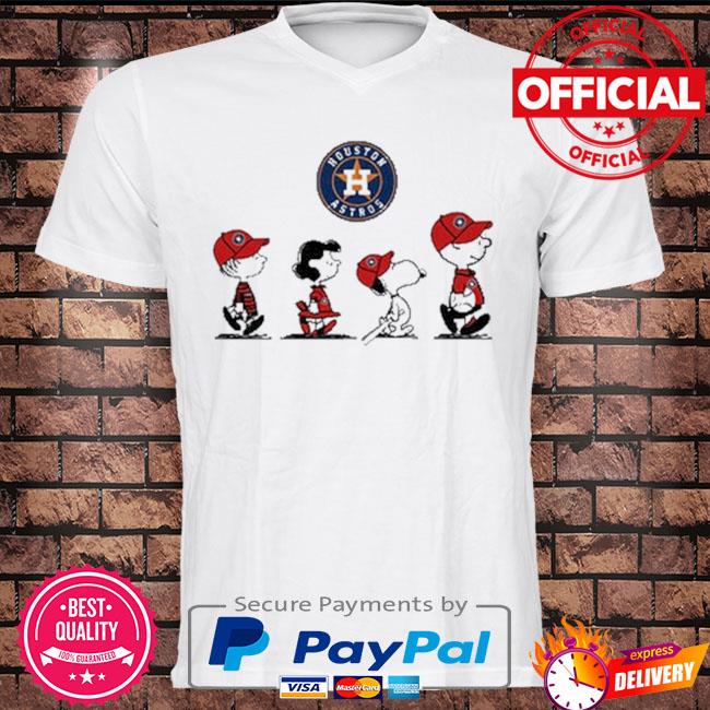 Snoopy And Friends Walking Houston Astros Shirt - High-Quality