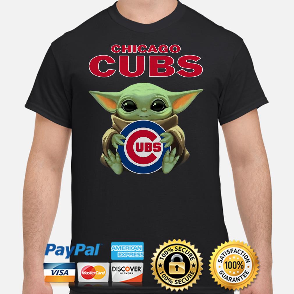 Official Baby Yoda Hug Chicago Cubs Shirt - Thefirsttees