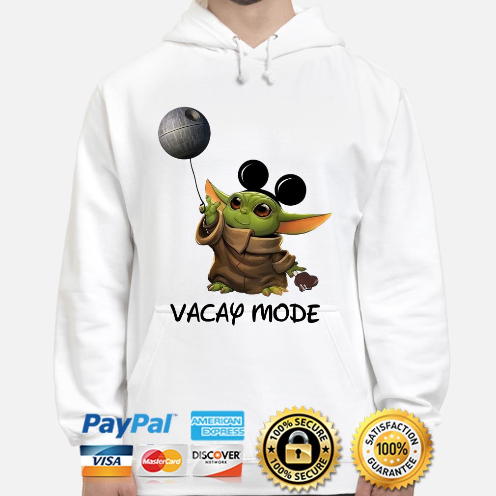 Download Official Baby Yoda Mickey Death Star Balloon Vacay Mode Shirt