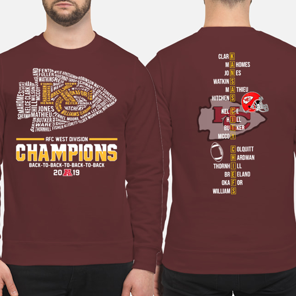 Kansas City Chiefs 2019 AFC West Division Champions Shirt, Sweater