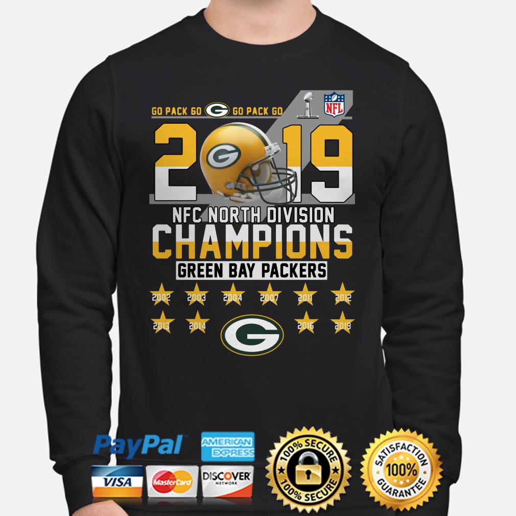 Top Go Pack Go 2019 NFC North Division Champions Green Bay Packers Shirt -  Thefirsttees