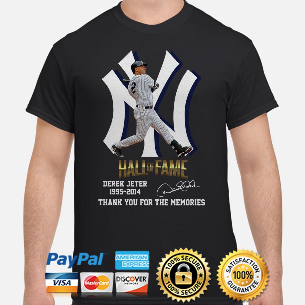 02 Hall Of Fame Derek Jeter 1995-2014 Thank You For The Memories Shirt