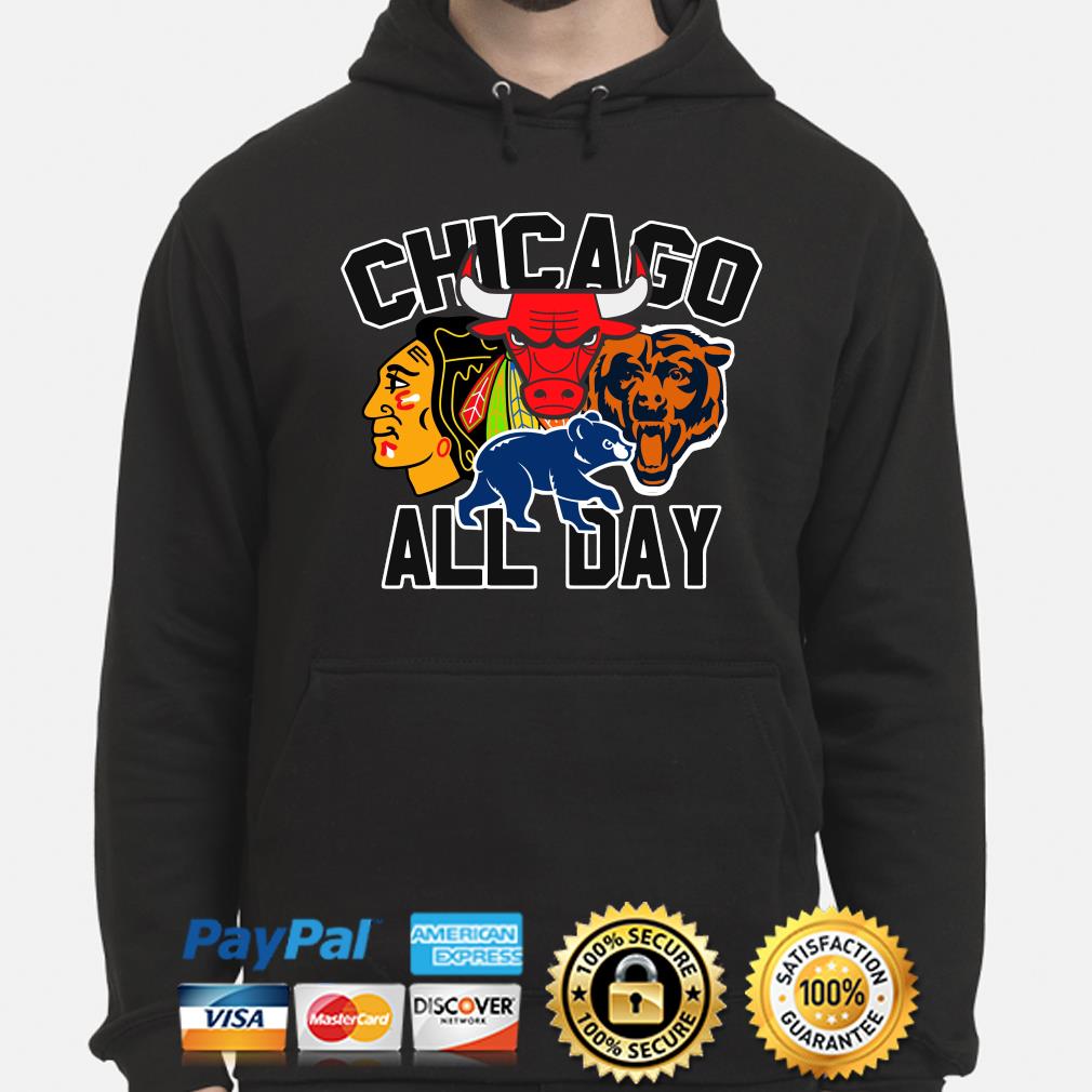 Chicago Bulls Bears Cubs Blackhawks Hawks shirt