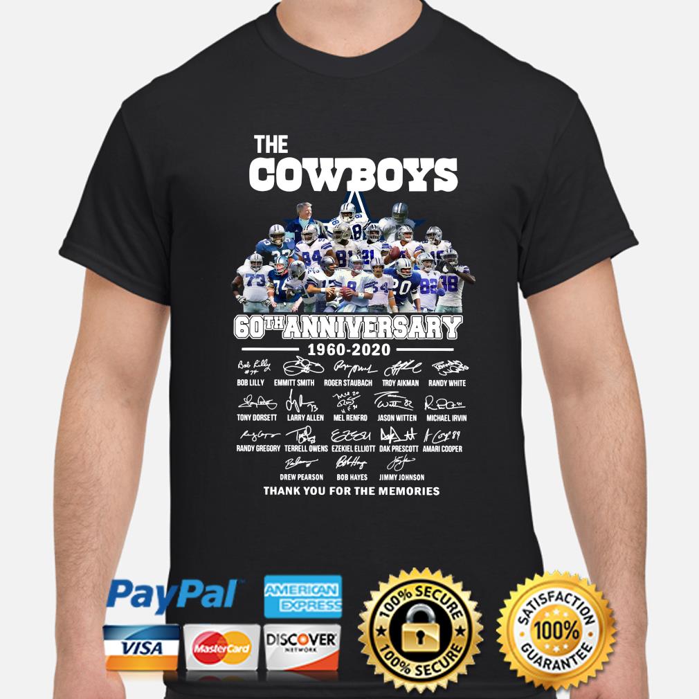 Dallas Cowboys 60th Anniversary 1960-2020 Thanks for the memories