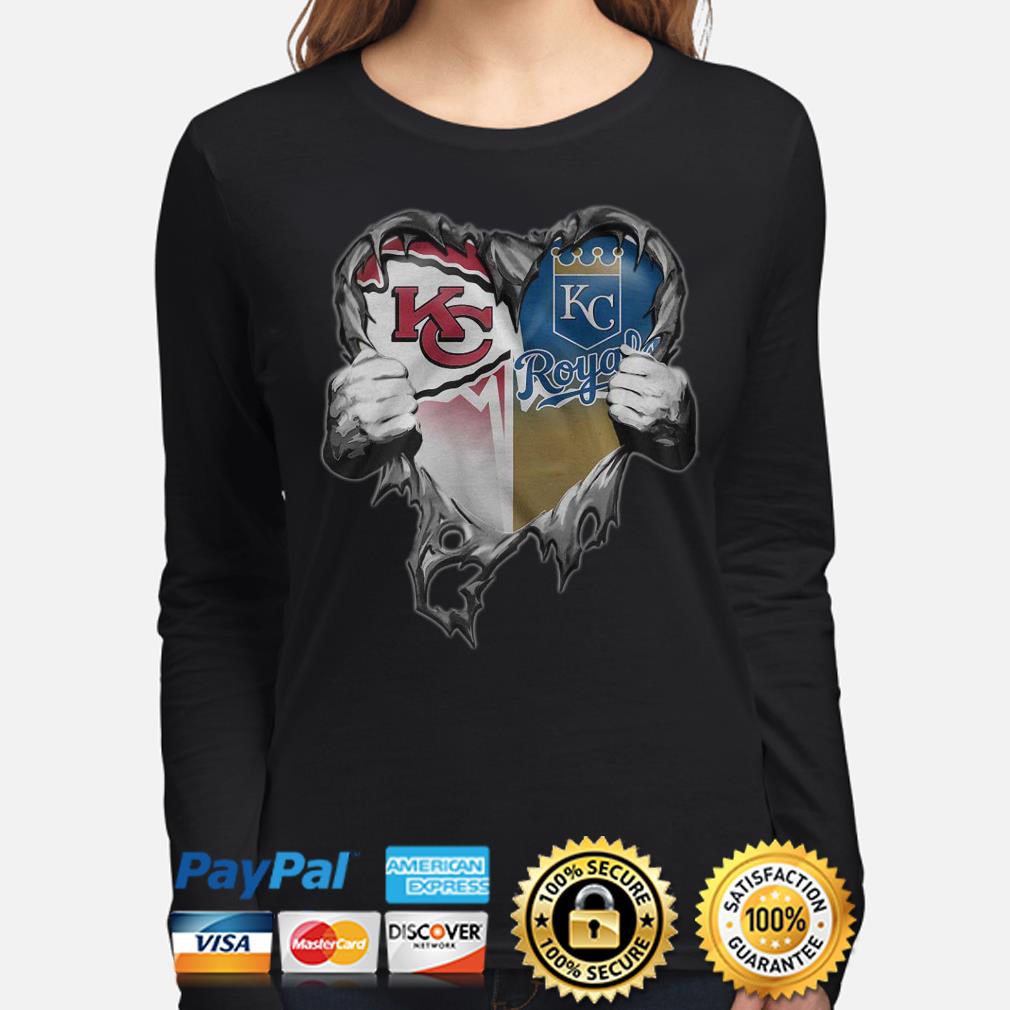 Heartbeat Kansas City Chiefs And Kansas City Royals shirt, hoodie