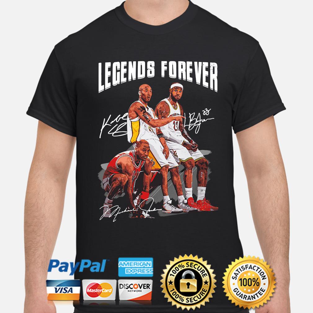 Kobe Bryant Lebron James And Michael Jordan Legends Forever