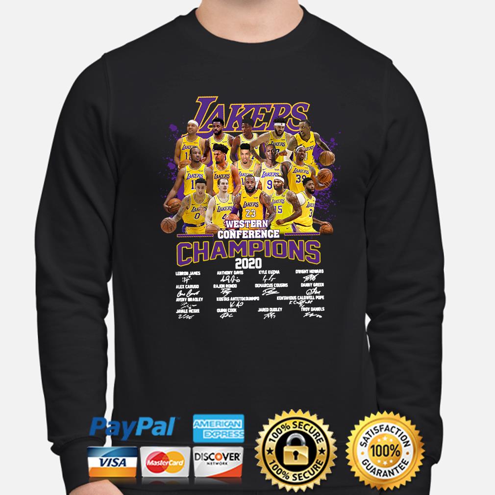 Los Angeles Lakers Champion 2020 signatures shirt - Bouncetees