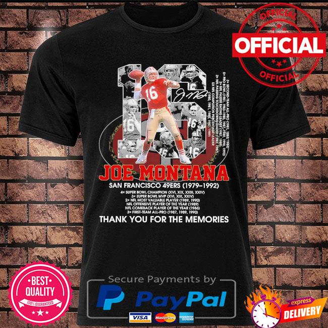 Joe Montana 16 Joe Cool San Francisco 49ers Hall Of Fame T-Shirt - TeeNavi